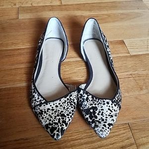 Genuine Calf Fur Flats